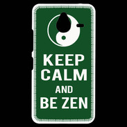 Coque Personnalisée Nokia Lumia 640XL LTE Keep Calm Be Zen Vert