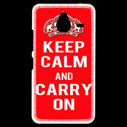 Coque Personnalisée Nokia Lumia 640XL LTE Keep Calm Carry on Rouge