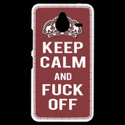 Coque Personnalisée Nokia Lumia 640XL LTE Keep Calm Fuck Off Brique