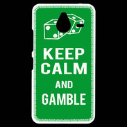 Coque Personnalisée Nokia Lumia 640XL LTE Keep Calm Gamble Vert