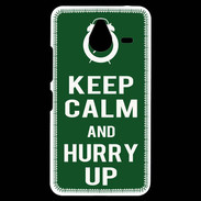 Coque Personnalisée Nokia Lumia 640XL LTE Keep Calm Hurry up Vert