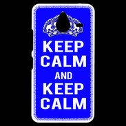 Coque Personnalisée Nokia Lumia 640XL LTE Keep Calm Bleu