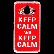 Coque Personnalisée Nokia Lumia 640XL LTE Keep Calm Rouge
