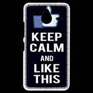 Coque Personnalisée Nokia Lumia 640XL LTE Keep Calm Like This Noir
