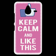 Coque Personnalisée Nokia Lumia 640XL LTE Keep Calm Like This Rose