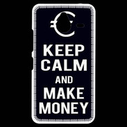 Coque Personnalisée Nokia Lumia 640XL LTE Keep Calm Make money Noir
