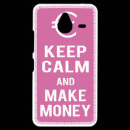 Coque Personnalisée Nokia Lumia 640XL LTE Keep Calm Make money Rose