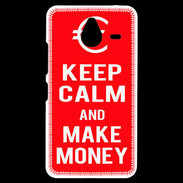 Coque Personnalisée Nokia Lumia 640XL LTE Keep Calm Make money Rouge