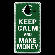 Coque Personnalisée Nokia Lumia 640XL LTE Keep Calm Make money Vert