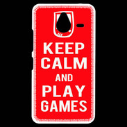 Coque Personnalisée Nokia Lumia 640XL LTE Keep Calm Play games Rouge