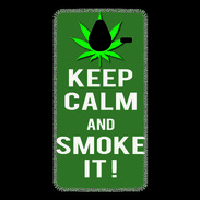 Coque Personnalisée Nokia Lumia 640XL LTE Keep Calm Smoke it Kaki