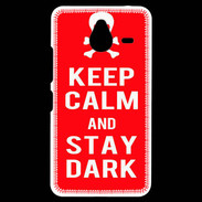 Coque Personnalisée Nokia Lumia 640XL LTE Keep Calm Stay dark Rouge