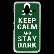 Coque Personnalisée Nokia Lumia 640XL LTE Keep Calm Stay dark Vert