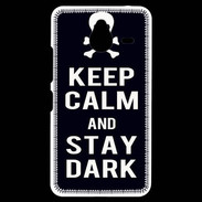 Coque Personnalisée Nokia Lumia 640XL LTE Keep Calm Stay dark Noir