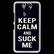 Coque Personnalisée Nokia Lumia 640XL LTE Keep Calm Suck me Noir