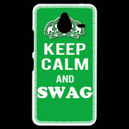 Coque Personnalisée Nokia Lumia 640XL LTE Keep Calm Swag Vert