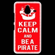 Coque Personnalisée Nokia Lumia 640XL LTE Keep Calm Be a Pirate Rouge