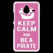 Coque Personnalisée Nokia Lumia 640XL LTE Keep Calm Be a Pirate Rose