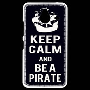 Coque Personnalisée Nokia Lumia 640XL LTE Keep Calm Be a Pirate Noir
