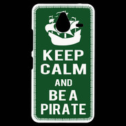 Coque Personnalisée Nokia Lumia 640XL LTE Keep Calm Be a Pirate Vert