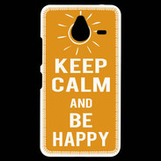Coque Personnalisée Nokia Lumia 640XL LTE Keep Calm Be Happy Orange
