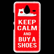 Coque Personnalisée Nokia Lumia 640XL LTE Keep Calm Buy Shoes Rouge
