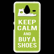 Coque Personnalisée Nokia Lumia 640XL LTE Keep Calm Buy Shoes Vert Pomme