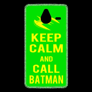 Coque Personnalisée Nokia Lumia 640XL LTE Keep Calm Call Batman Vert