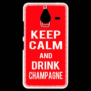 Coque Personnalisée Nokia Lumia 640XL LTE Keep Calm Drink champagne Rouge