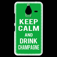 Coque Personnalisée Nokia Lumia 640XL LTE Keep Calm Drink champagne Vert