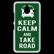 Coque Personnalisée Nokia Lumia 640XL LTE Keep Calm Take road Vert