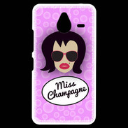 Coque Personnalisée Nokia Lumia 640XL LTE Miss Champagne Brune