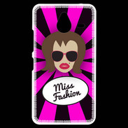 Coque Personnalisée Nokia Lumia 640XL LTE Miss Fashion Chatain