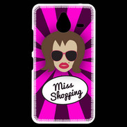 Coque Personnalisée Nokia Lumia 640XL LTE Miss Shopping Chatain