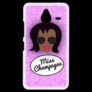 Coque Personnalisée Nokia Lumia 640XL LTE Miss Champagne Black