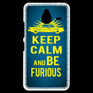 Coque Personnalisée Nokia Lumia 640XL LTE Keep Calm and Be Furious Bleu