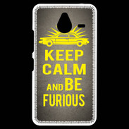 Coque Personnalisée Nokia Lumia 640XL LTE Keep Calm and Be Furious Gris