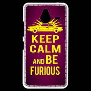 Coque Personnalisée Nokia Lumia 640XL LTE Keep Calm and Be Furious Rose