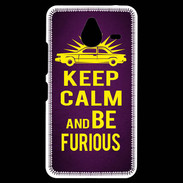 Coque Personnalisée Nokia Lumia 640XL LTE Keep Calm and Be Furious Violet