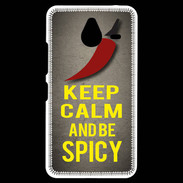 Coque Personnalisée Nokia Lumia 640XL LTE Keep Calm and Be Spicy Gris