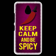 Coque Personnalisée Nokia Lumia 640XL LTE Keep Calm and Be Spicy Rose