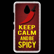 Coque Personnalisée Nokia Lumia 640XL LTE Keep Calm and Be Spicy Rouge
