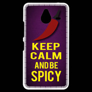 Coque Personnalisée Nokia Lumia 640XL LTE Keep Calm and Be Spicy Violet
