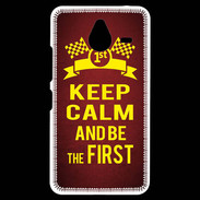 Coque Personnalisée Nokia Lumia 640XL LTE Keep Calm and Be the First Rouge