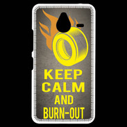 Coque Personnalisée Nokia Lumia 640XL LTE Keep Calm and Burn Out Gris