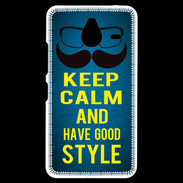 Coque Personnalisée Nokia Lumia 640XL LTE Keep Calm and Have a good Style Bleu