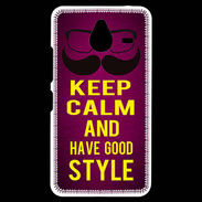 Coque Personnalisée Nokia Lumia 640XL LTE Keep Calm and Have a good Style Rose
