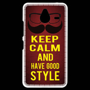 Coque Personnalisée Nokia Lumia 640XL LTE Keep Calm and Have a good Style Rouge