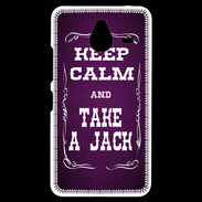 Coque Personnalisée Nokia Lumia 640XL LTE Keep Calm and Take Jack Violet