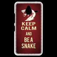 Coque Personnalisée Nokia Lumia 640XL LTE Keep Calm and Be a Snake Rouge